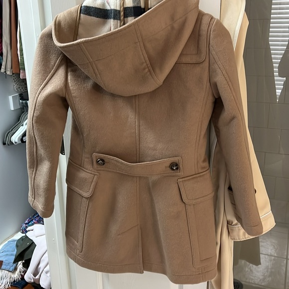 EUC Burberry Brit wool longer coat with hood size 2 - Picture 5 of 9